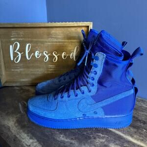 Preowned Nike SF Air Force 1 High Royal Blue Men's High Top Sneakers Men’s 11 US